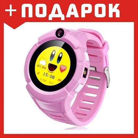 Детские умные часы-телефон Smart baby watch Q360 (Розовый), фото 2