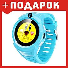 Детские умные часы-телефон Smart baby watch Q360 (Голубой)