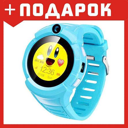 Детские умные часы-телефон Smart baby watch Q360 (Голубой), фото 2