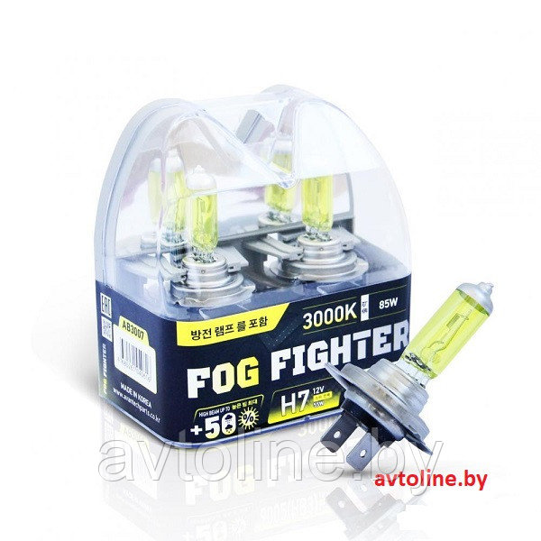 Автомобильные лампы H1 AVANTECH FOG FIGHTER +50% 3000K (комплект 2 шт) - фото 1 - id-p87759588