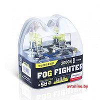 Автомобильные лампы H3 AVANTECH FOG FIGHTER +50% 3000K (комплект 2 шт)