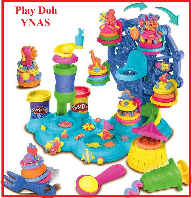 Детский игровой набор пластилина Фабрика пирожных или Карнавал сладостей аналог Play Doh Плей до