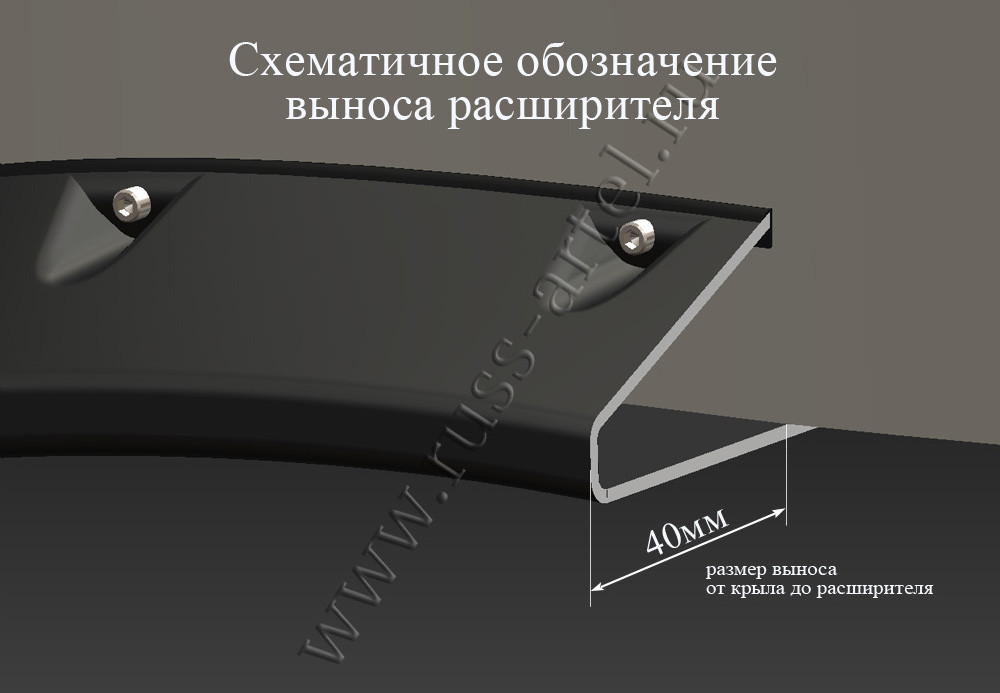 Расширители колесных арок Mitsubishi L200 2014-2015 (15MY) - фото 5 - id-p87818336