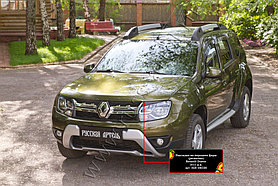 Накладки на передние фары (реснички) Renault Duster 2015- (I рестайлинг)