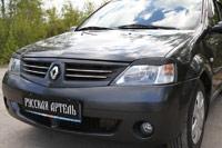 Накладки на передние фары (Реснички) Renault Logan 2010-2013 - фото 5 - id-p87818794