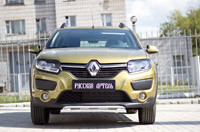 Накладки на передние фары (реснички) Renault Sandero Stepway 2014- - фото 6 - id-p87818796
