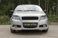 Накладки на передние фары (Реснички) Chevrolet Aveo Хэтчбек 5 дв. 2008-2012 - фото 5 - id-p87818815