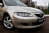 Накладки на передние фары (реснички) Mazda 6 2002-2007