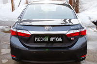 Накладки на задние фонари (реснички) Toyota Corolla (седан) 2012-2015 - фото 6 - id-p87818852