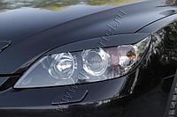 Накладки на передние фары (Реснички) Mazda 3 хэтчбэк 2003-2008