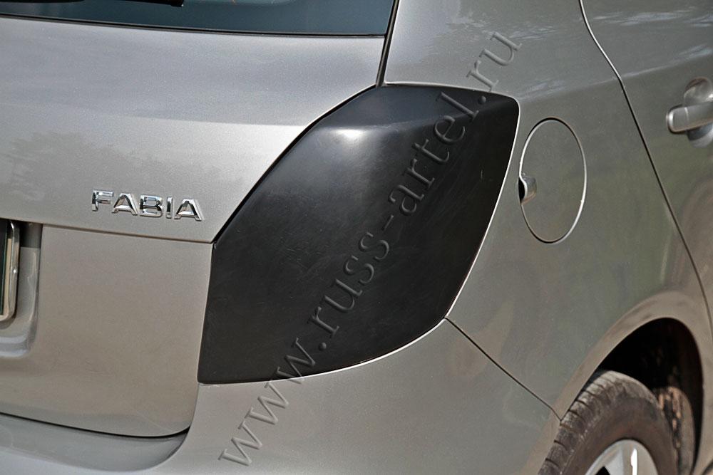 Комплект для самостоятельного изготовления ресничек на задние фары Skoda Fabia II 2010-2013 - фото 2 - id-p87818874
