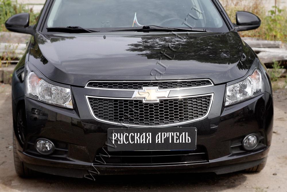 Накладки на передние фары (реснички) Chevrolet Cruze I 2009-2011