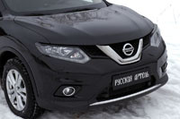 Накладки на передние фары (реснички) Nissan X-trail 2015-2016 - фото 8 - id-p87818878