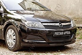 Накладки на передние фары (реснички) Opel Astra универсал 2006-2012