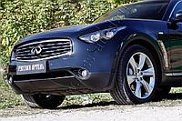 Накладки на передние фары (реснички) Infiniti FX 35/37/50 2008-2012