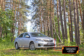 Накладки на передние фары (реснички) Toyota Corolla (седан) 2010-2013