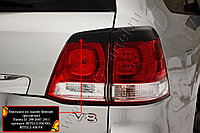 Накладки на задние фонари (реснички) Toyota LC 200 2007-2011