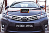 Накладки на передние фары (реснички) Toyota Corolla (седан) 2012-2015, фото 2