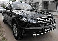 Накладки на передние фары (реснички) Infiniti FX 35 2003-2008