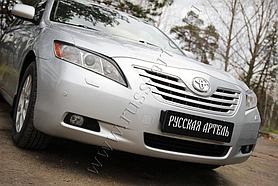 Накладки на передние фары (Реснички) Toyota Camry V40 2006-2009 (дорест.)