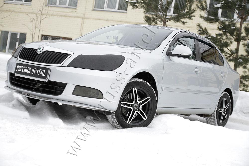 Комплект для самостоятельного изготовления передних ресничек Skoda Octavia A5 2008-2013 - фото 2 - id-p87818925