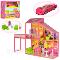 Игровой домик для кукол типа Барби My Lovely Villa с машинкой 6981 - фото 4 - id-p87824199