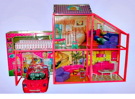 Игровой домик для кукол типа Барби My Lovely Villa с машинкой 6981 - фото 3 - id-p87824199