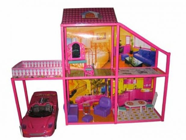 Игровой домик для кукол типа Барби My Lovely Villa с машинкой 6981 - фото 2 - id-p87824199