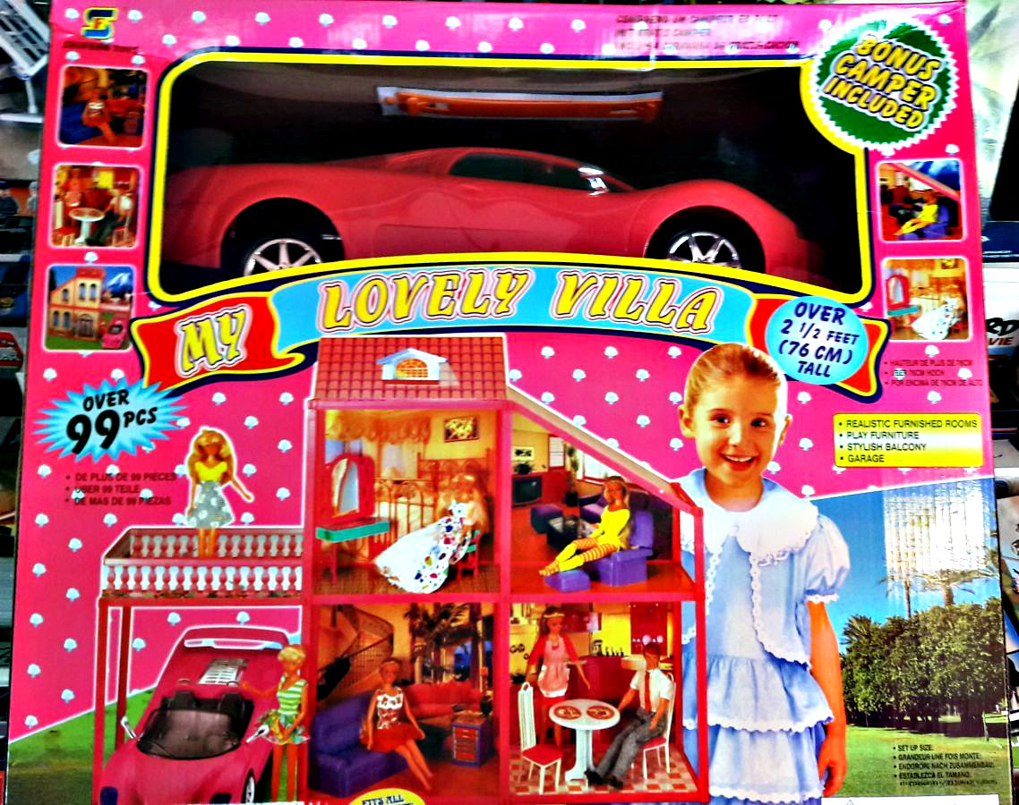 Игровой домик для кукол типа Барби My Lovely Villa с машинкой 6981 - фото 1 - id-p87824199