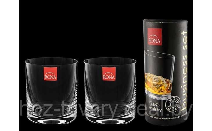 Набор словакских стаканов Rona для виски стеклянных 2 шт. по 390 мл 190812/1605/390 - фото 2 - id-p87824965