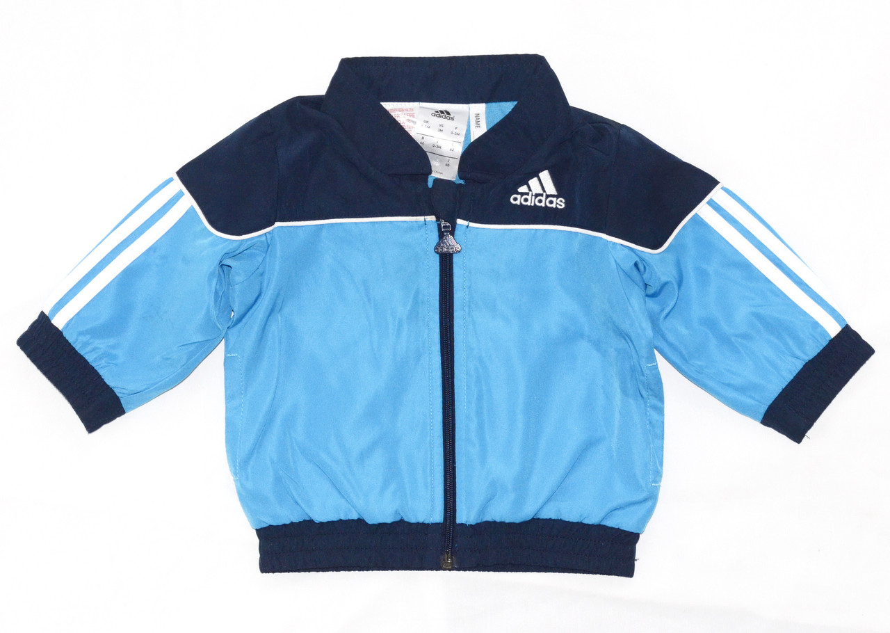 Кофта спортивная Adidas на трикотажной подкладке на 0-3 мес рост 62 см - фото 1 - id-p87827908