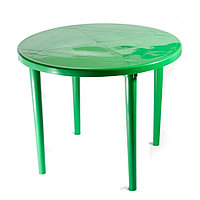 Стол пластиковый круглый Ф90 зеленый