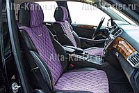 Накидки универсальные BULLET на передние сидения авто, цвет Фиолетовый/Фиолетовый. Артикул 21737