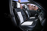 Накидки универсальные MADRID FRONT на переднее сидения авто, цвет Черный/Серый/Серый/Серый. Артикул 21888