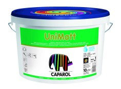 Матовая белая минеральная краска для внутренних работ Caparol UniMatt