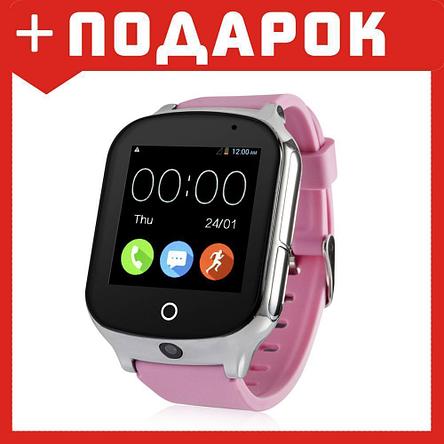 Детские умные часы-телефон Smart baby watch GW1000S (Розовый), фото 2