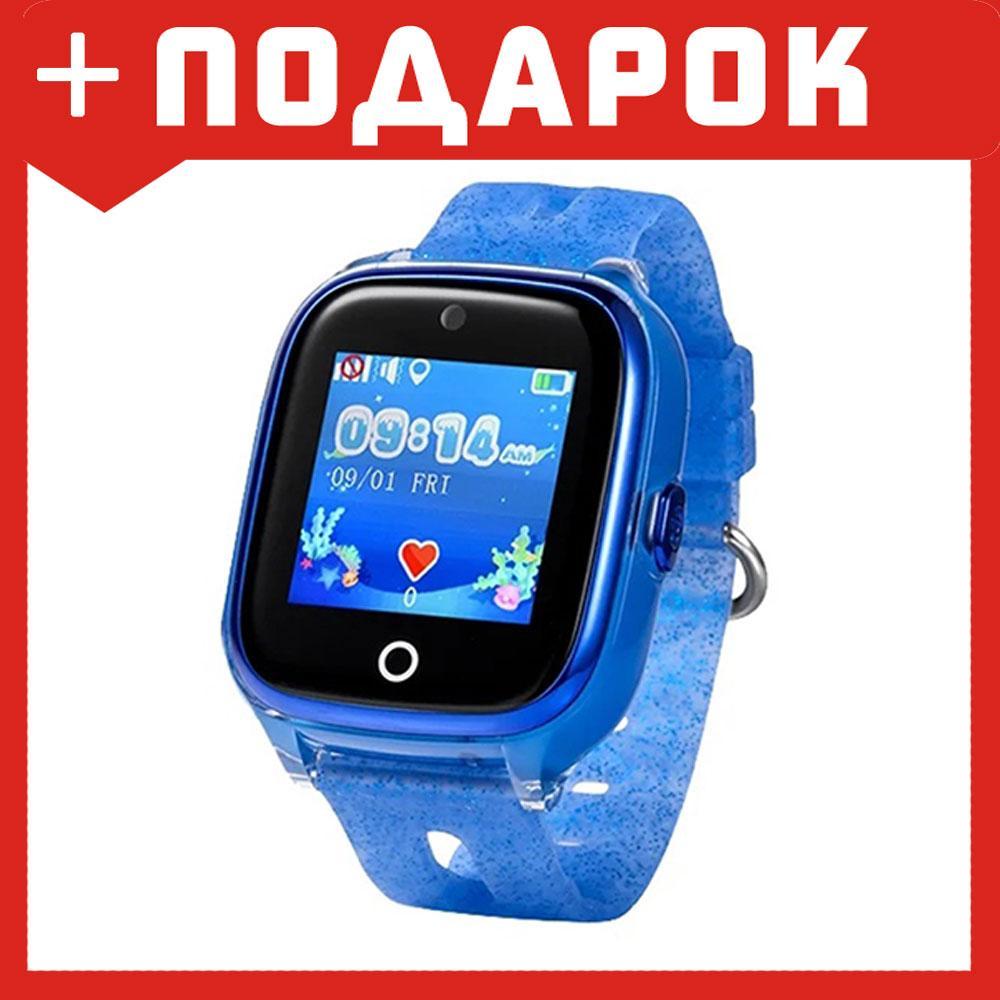 Детские смарт часы Wonlex KT01 Водонепроницаемые (Синий) - фото 1 - id-p87880017