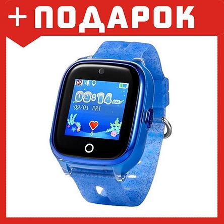 Умные (смарт) часы с GPS для детей Wonlex KT01 Водонепроницаемые (Синий), фото 2