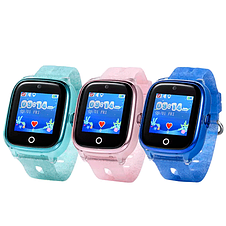 Умные (смарт) часы с GPS для детей Wonlex KT01 Водонепроницаемые (Синий), фото 2