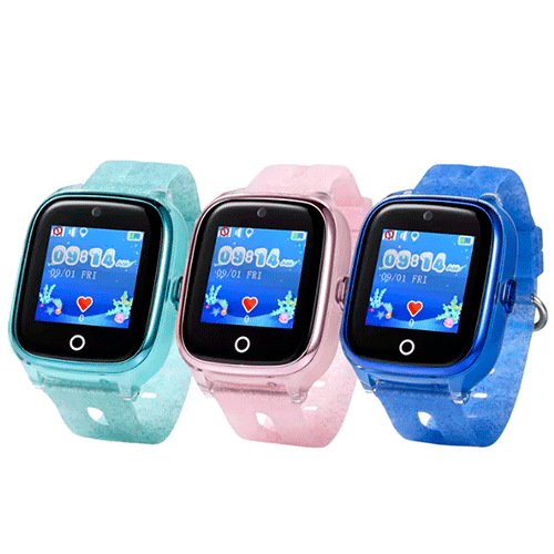 Детские умные часы-телефон Smart baby watch KT01 Водонепроницаемые (Розовый) - фото 2 - id-p87880087