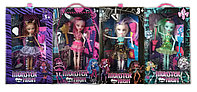 Набор кукол Monster High Монстер Хай (4в1) на шарнирах с аксессуарами 665A-1