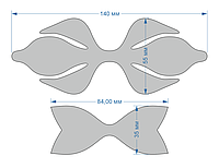 Набор шаблонов ''Бант-33'' , ПЭТ 0,7 мм (1уп = 5наборов) 140