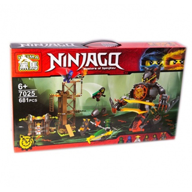 Конструктор Heima 7025 Ninjago Железные удары судьбы (аналог Lego Ninjago 70626) 681 деталь