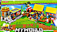 Конструктор Деревня Micro World Майнкрафт 1170 деталей (Minecraft 79351)