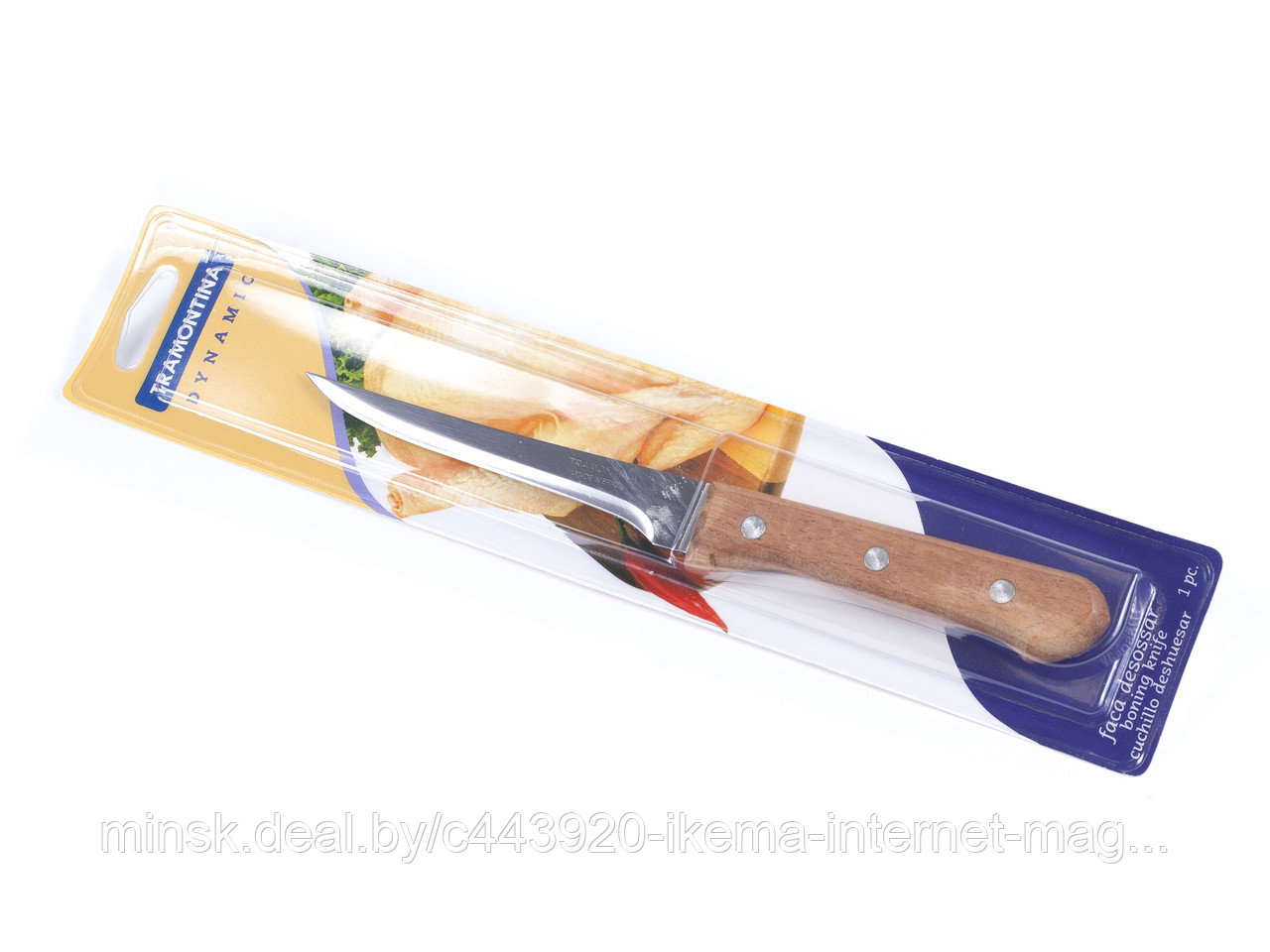 НОЖ металлический Dynamic с деревянной ручкой 24/12 см (арт. 22313105) - фото 1 - id-p87890552