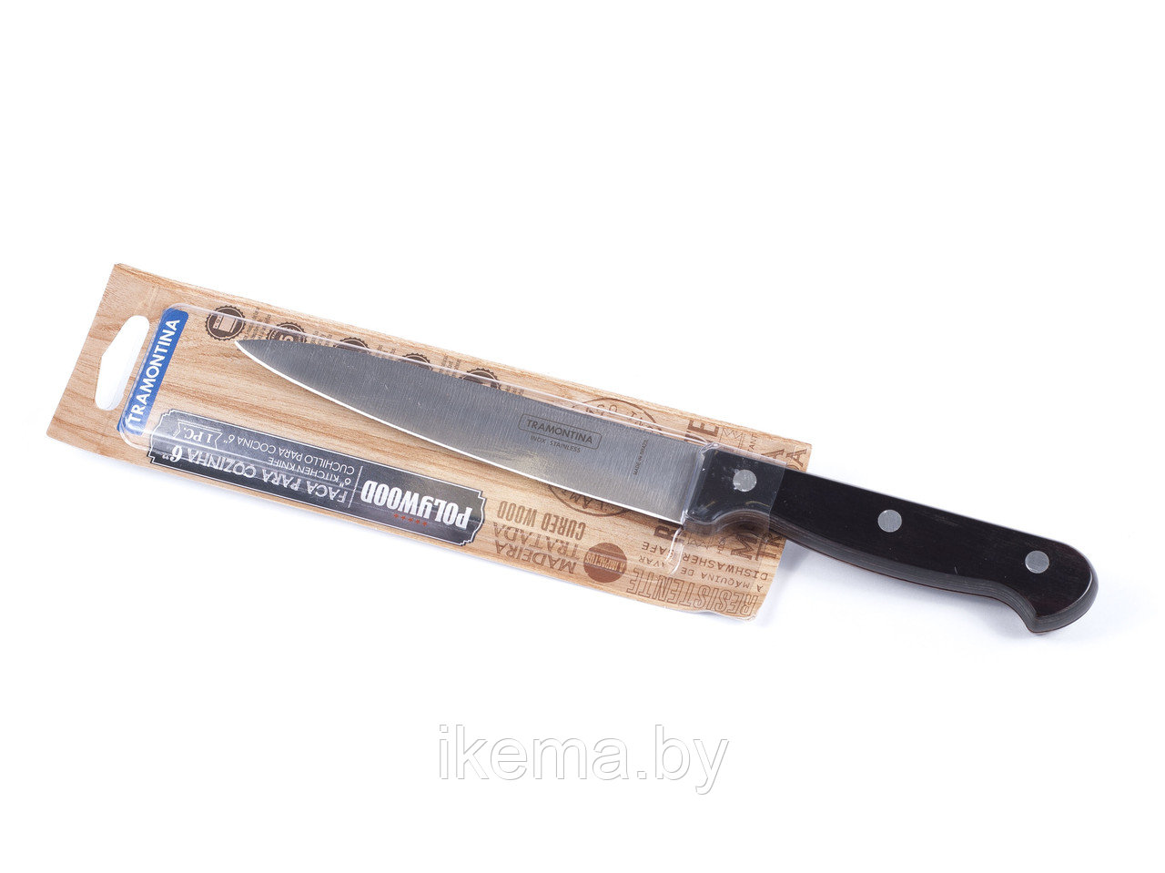 НОЖ металлический для мяса Polywood с деревянной ручкой 27,5/15 см (арт. 21139196) - фото 1 - id-p87890587