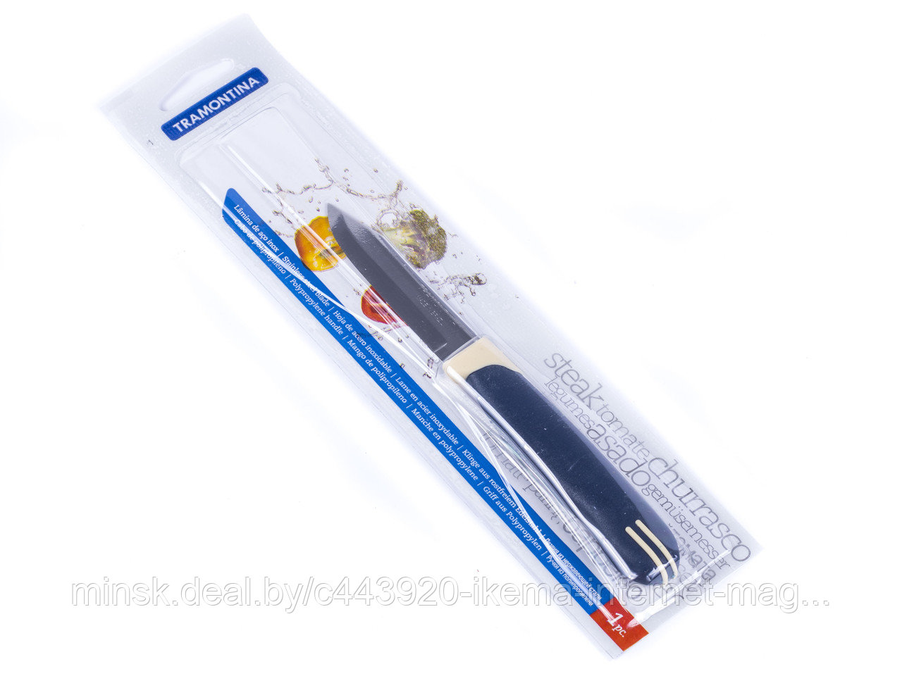 НОЖ металлический для овощей Multicolor с пластмассовой ручкой 7,5 см (арт. 23511913) - фото 1 - id-p87890614