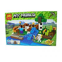 Конструктор Minecraft (майнкрафт) My world "Ферма с водопадом" 267 деталей LELE арт.33184