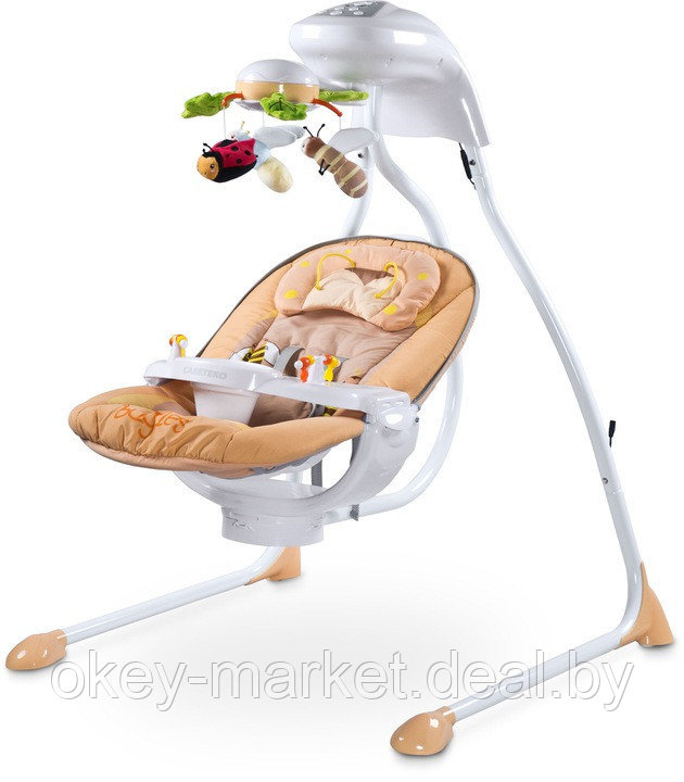 Электронные качели-шезлонг Caretero Bugies BEIGE - фото 3 - id-p87930961