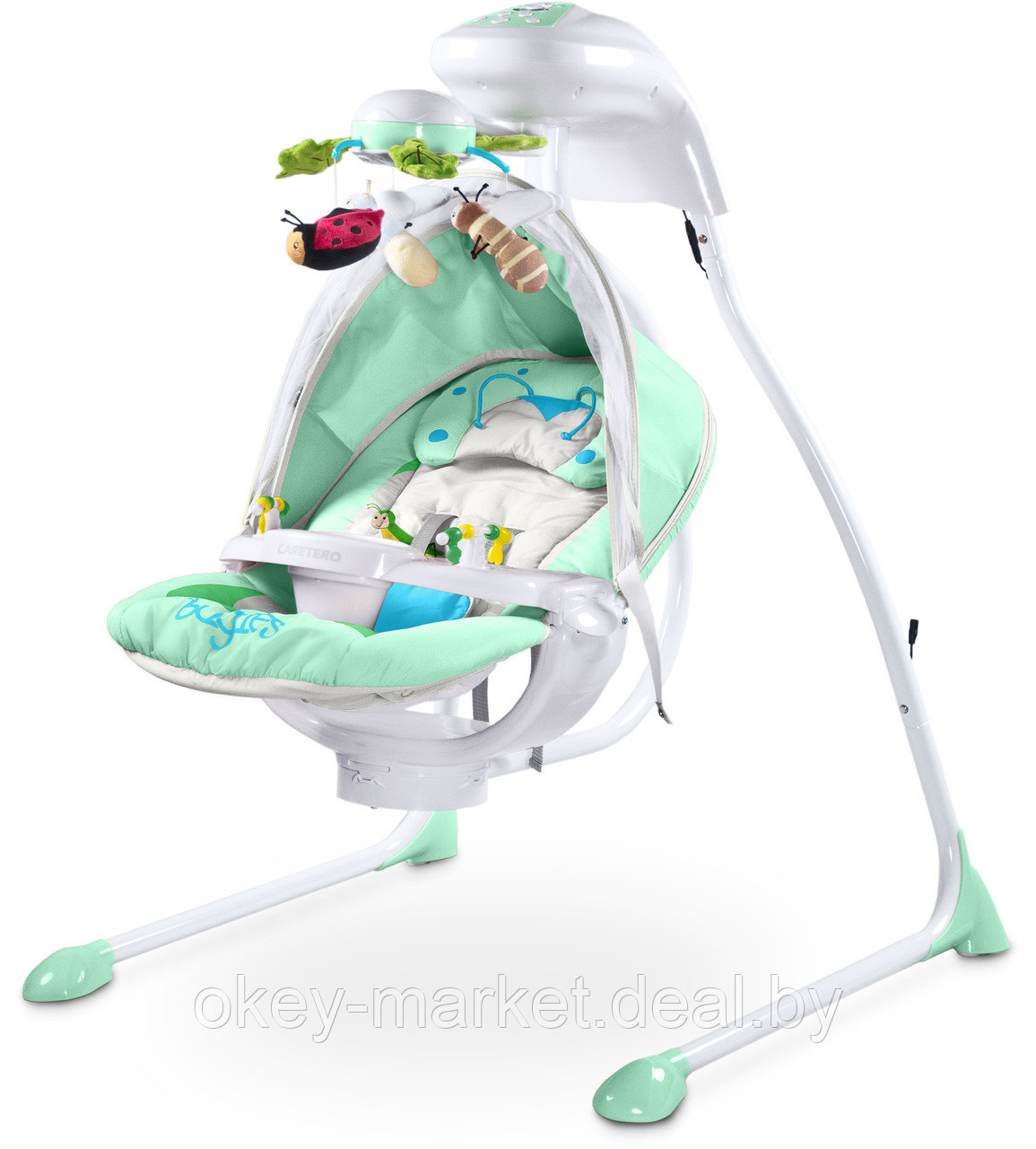 Электронные качели-шезлонг Caretero Bugies MINT - фото 2 - id-p87930989